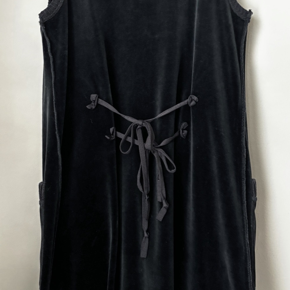 Sonia Rykiel Vintage Velvet Button Front Sleeveless Jumper Dress Small Luxury - Picture 5 of 6